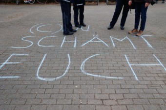 Protest gegen Merz in Feudenheim | Foto: CKI