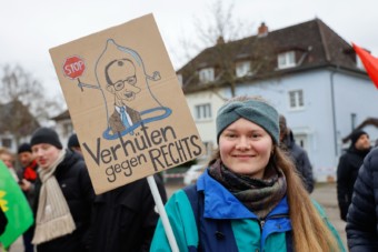 Protest gegen Merz in Feudenheim | Foto: CKI