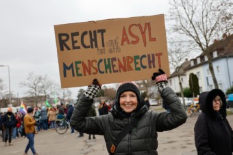 Protest gegen Merz in Feudenheim | Foto: CKI