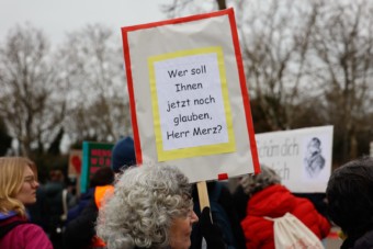 Protest gegen Merz in Feudenheim | Foto: CKI