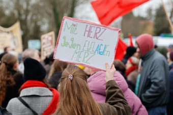 Protest gegen Merz in Feudenheim | Foto: CKI