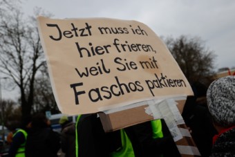 Protest gegen Merz in Feudenheim | Foto: CKI