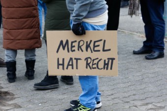 Protest gegen Merz in Feudenheim | Foto: CKI
