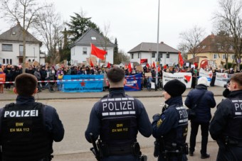 Protest gegen Merz in Feudenheim | Foto: CKI