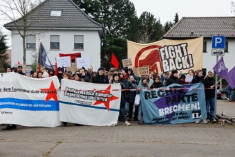 Protest gegen Merz in Feudenheim | Foto: CKI