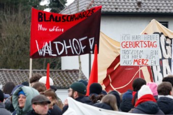 Protest gegen Merz in Feudenheim | Foto: CKI