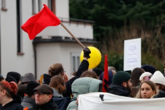 Protest gegen Merz in Feudenheim | Foto: CKI