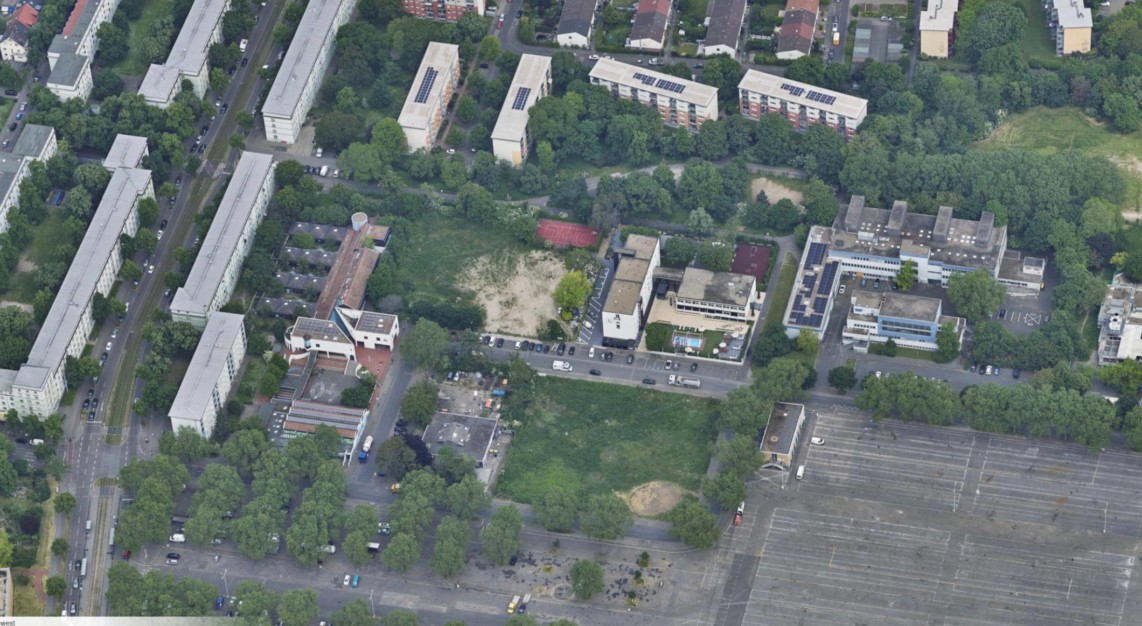 Luftbild des Sondergebiets Käthe-Kollwitz-Straße | Quelle: Stadt Mannheim