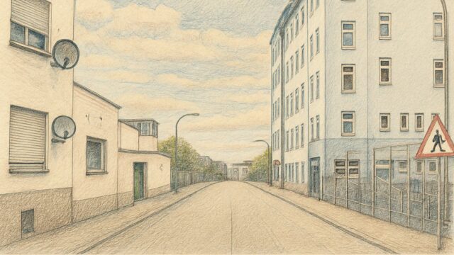 KI-generierte Zeichnung der Pettenkoferstraße | Quelle: Dall•e