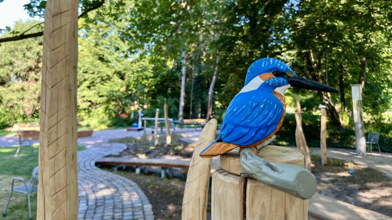 Der neue Wasserspielplatz gehört schon jetzt zu den Highlights des Herzogenriedparks | Foto: M. Schülke