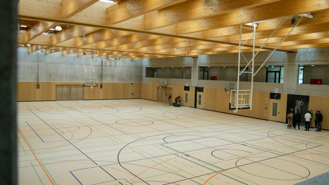 Die neue Sporthalle der IGMH | Foto: Stadt Mannheim