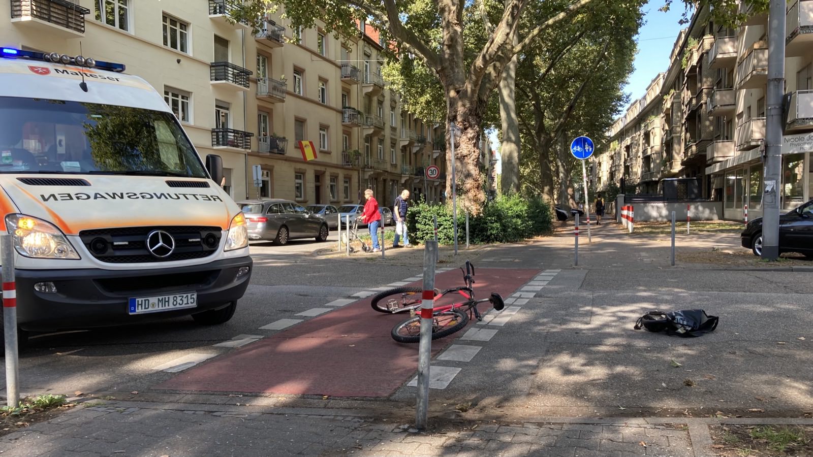 Unfallschwerpunkt Lange Rötterstraße/Moselstraße: Ein Autofahrer hatte beim Abbiegen einen Radfahrer übersehen | Foto: M. Schülke