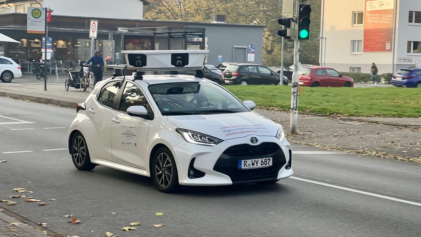 Am Donnerstagnachmittag war das Scan-Fahrzeug bereits in der Neckarstadt unterwegs | Foto: M. Schülke
