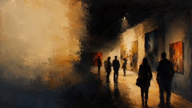 In der 68 Gallery zeigt eine Ausstellung Licht und Schatten (Symbolbild) | KI-generiert