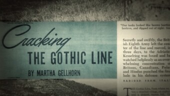 drei frauen ein krieg12 the gothic line c martha gellhorn eikon media 340x191 - Drei Frauen gegen das Vergessen