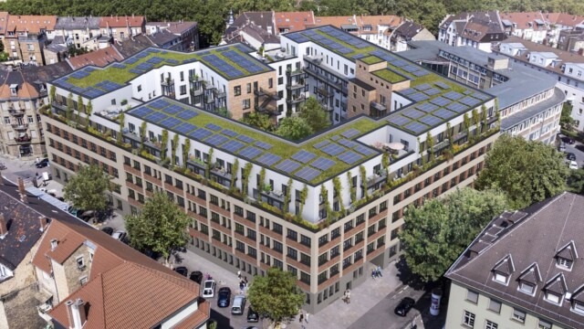 Auf dem ehemaligen Felina-Areal sollte bis 2026 das neue Stadtquartier QiNO entstehen | Visualisierung: Cube Real Estate